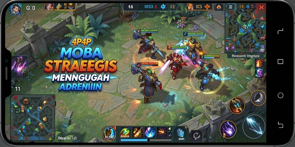 Tampilan gameplay luar biasa dan penuh aksi dalam 4P4P.