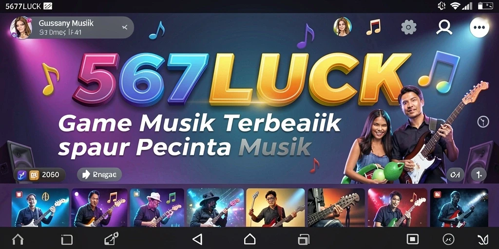 Tampilan permainan 567LUCK menampilkan pengalaman musik yang seru.