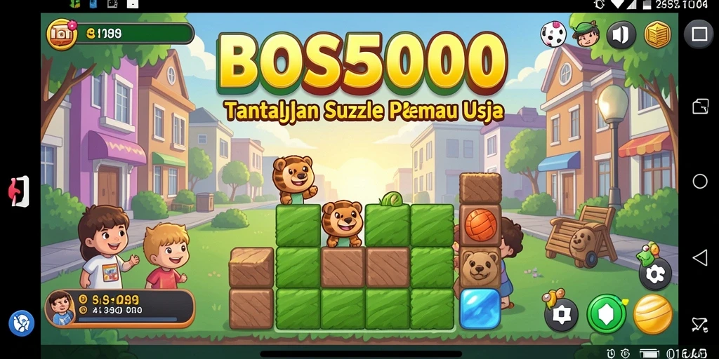 Tampilan gameplay seru dari BOS5000 yang menantang dan menarik.