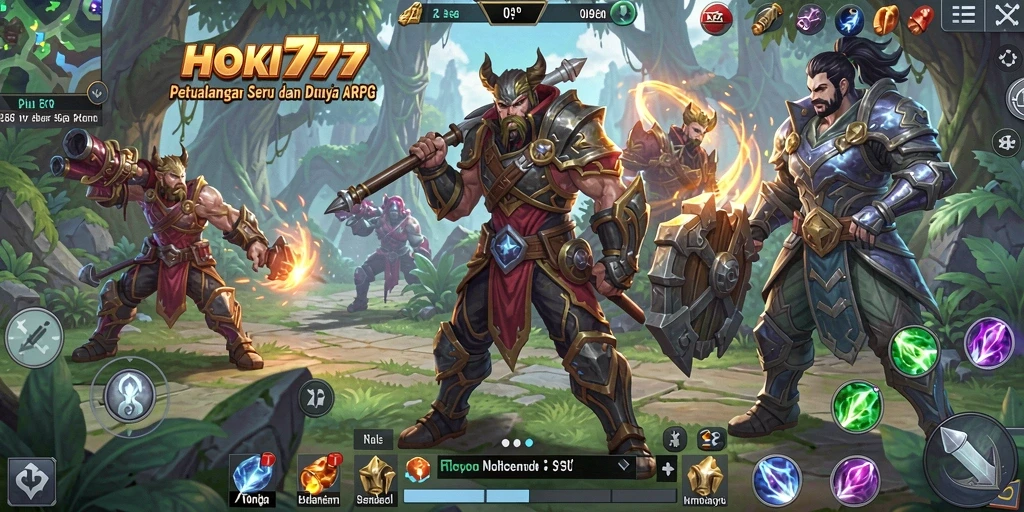 Tangkapan layar HOKI777 menampilkan aksi pertempuran yang mendebarkan dalam dunia ARPG.