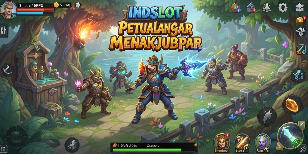 Screenshot INDSLOT menampilkan aksi mendebarkan dalam dunia RPG yang fantastis.