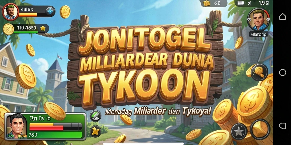 Tampilan gameplay <strong>JONITOGEL</strong> yang menarik dalam mengelola bisnis Tycoon.