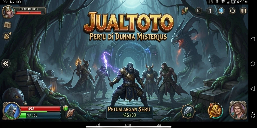 Tampilan gameplay JUALTOTO yang mengasyikkan dan penuh warna.