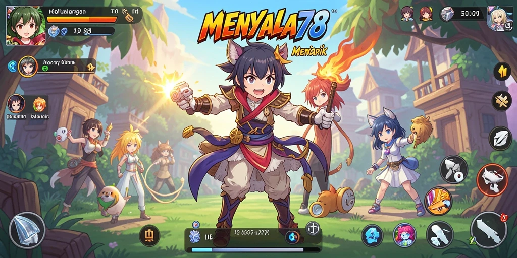 Tampilan menarik gameplay Anime di MENYALA78.