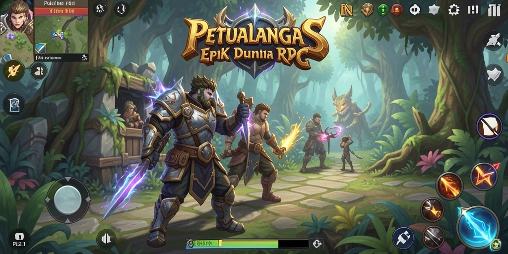 Tampilan gameplay seru dengan aksi bertempur di dunia RPG PG11.