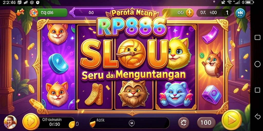 Screenshot dari gameplay menarik game Slot RP886.