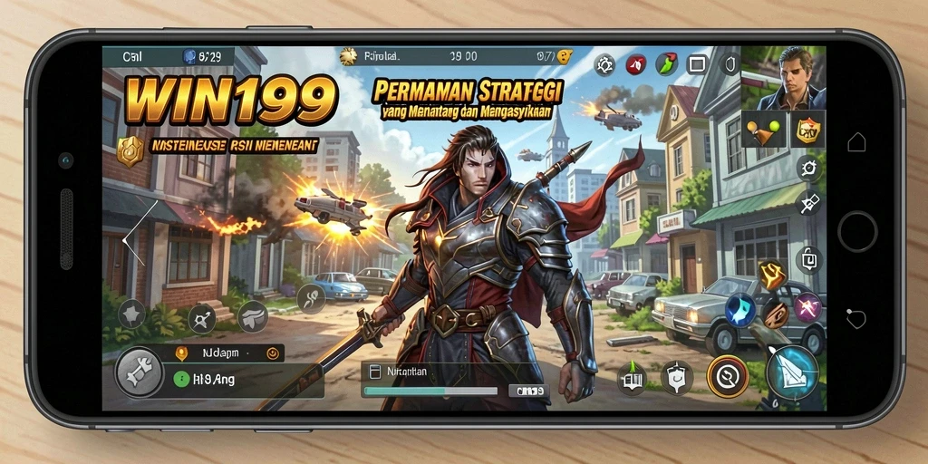 Screenshot WIN199 menampilkan pertempuran strategis yang intens dan menarik.