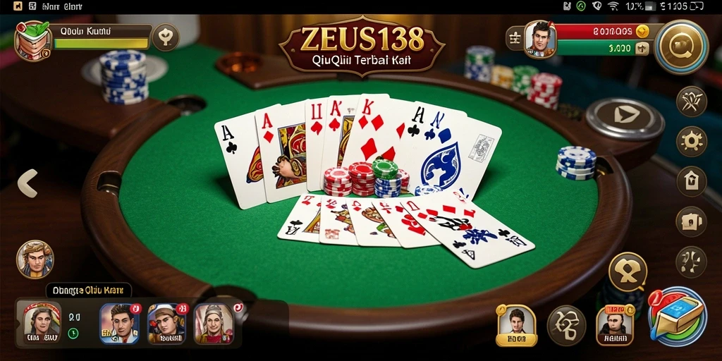 Tangkapan layar gameplay QiuQiu yang mendebarkan di ZEUS138.